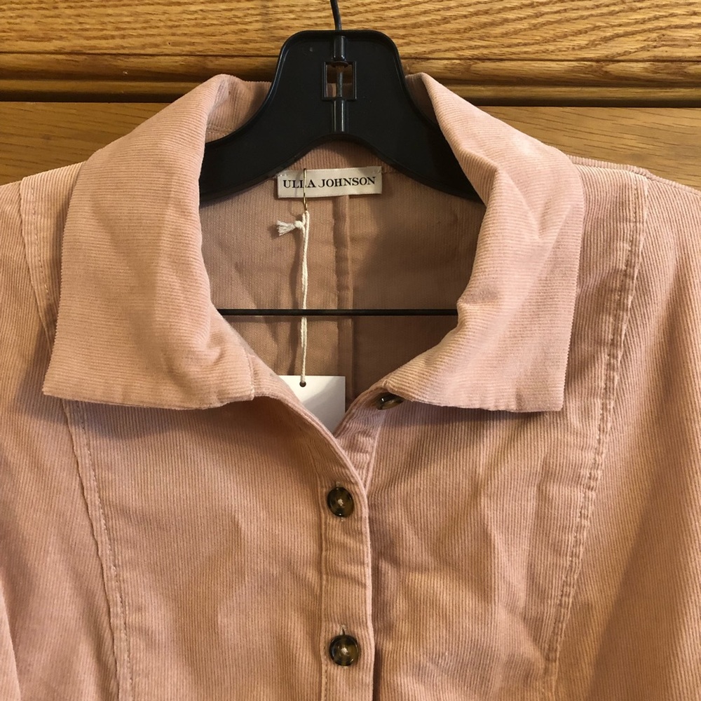 NWT Ulla Johnson ZOE blouse pale oak Size 6 - Picture 4 of 8